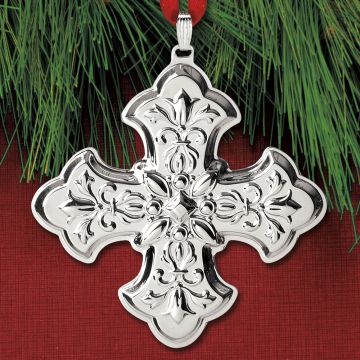 2025 Reed & Barton Christmas Cross 55th Edition Sterling Ornament image