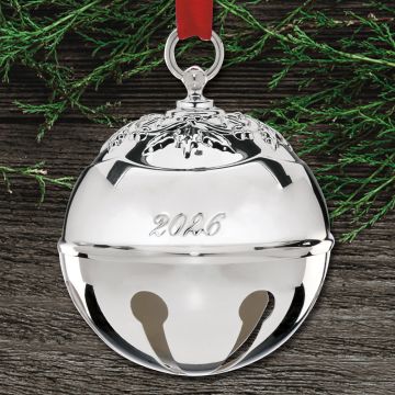 2026 Reed & Barton Holly Bell Silverplate Ornament image