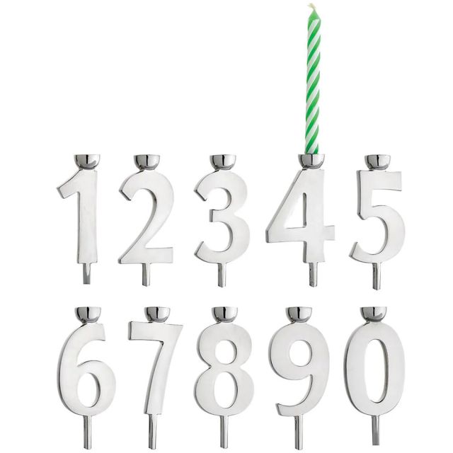 Reed & Barton Let's Celebrate Numeral Candle Holders