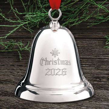 2026 Reed & Barton Sterling Dated Christmas Bell X800E Ornament image