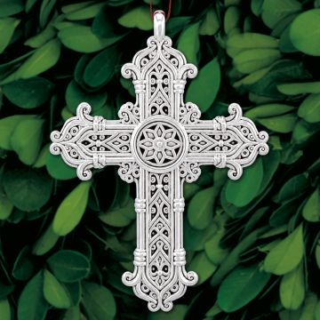 2026 Sterling Collectables Gothic Revival Cross 10th Edition Sterling Ornament image