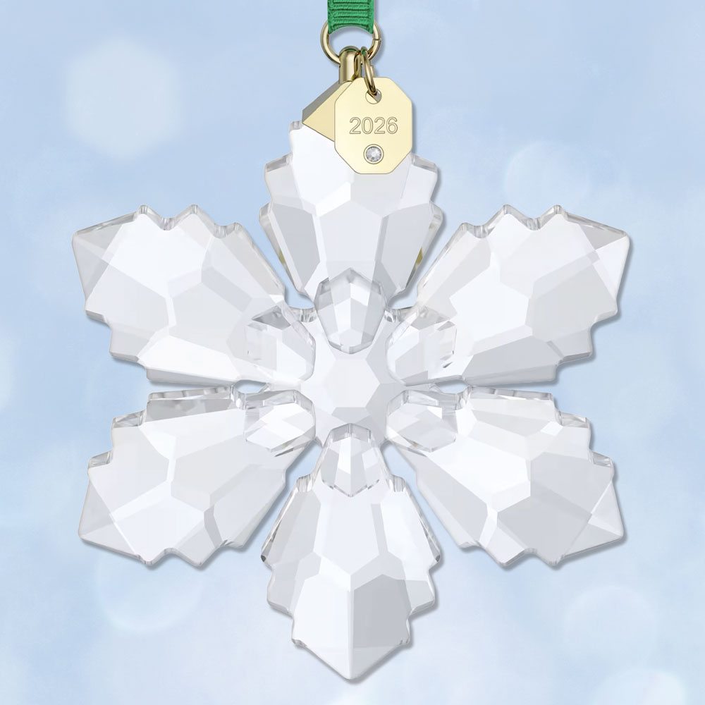 Swarovski　クリスタル 雪の結晶型オーナメント Sterling Collectables: 2026 Swarovski Annual Christmas Snowflake