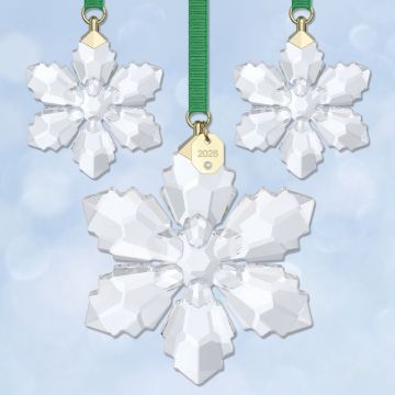 2026 Swarovski Annual Snowflake Crystal Ornament Set image