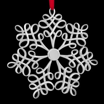 2002 Tiffany Snowflake Sterling Ornament image