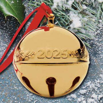 2025 Wallace Sleigh Bell 36th Edition Goldplate Ornament image