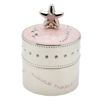 Wallace Baby Pink Star Trinket Musical Box
