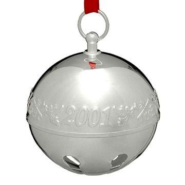 2001 Wallace Sleigh Bell Silverplate Ornament image