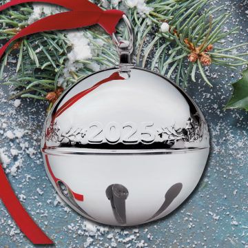 2025 Wallace Sleigh Bell 55th Edition Silverplate Ornament image
