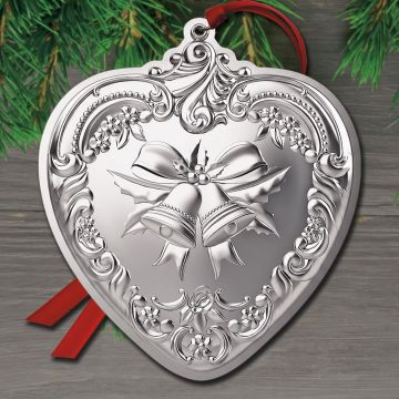 2026 Wallace Heart 35th Edition Sterling Ornament image
