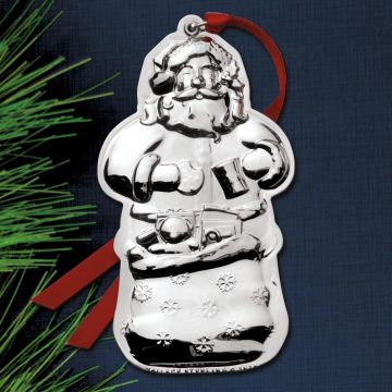 2024 Wallace Santa 8th Edition Sterling Ornament image