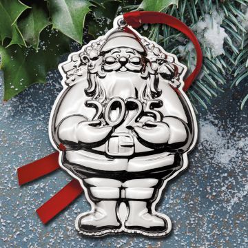 2025 Wallace Santa 9th Edition Sterling Ornament