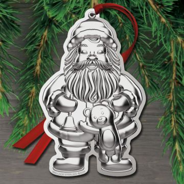 2026 Wallace Santa 10th Edition Sterling Ornament image