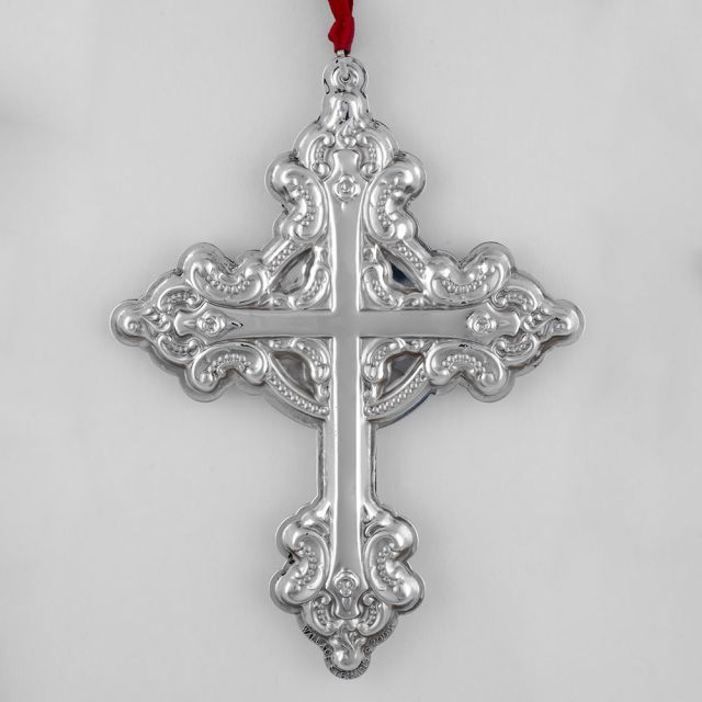 2003 Wallace Grande Baroque Sterling Cross Ornament