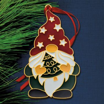 2024 Wallace Wonders of Christmas 15th Edition Goldplate & Enamel Ornament image