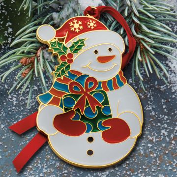 2025 Wallace Wonders of Christmas 16th Edition Goldplate & Enamel Ornament image