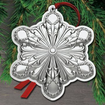 2026 Wallace Snowflake 6th Edition Silverplate Ornament image