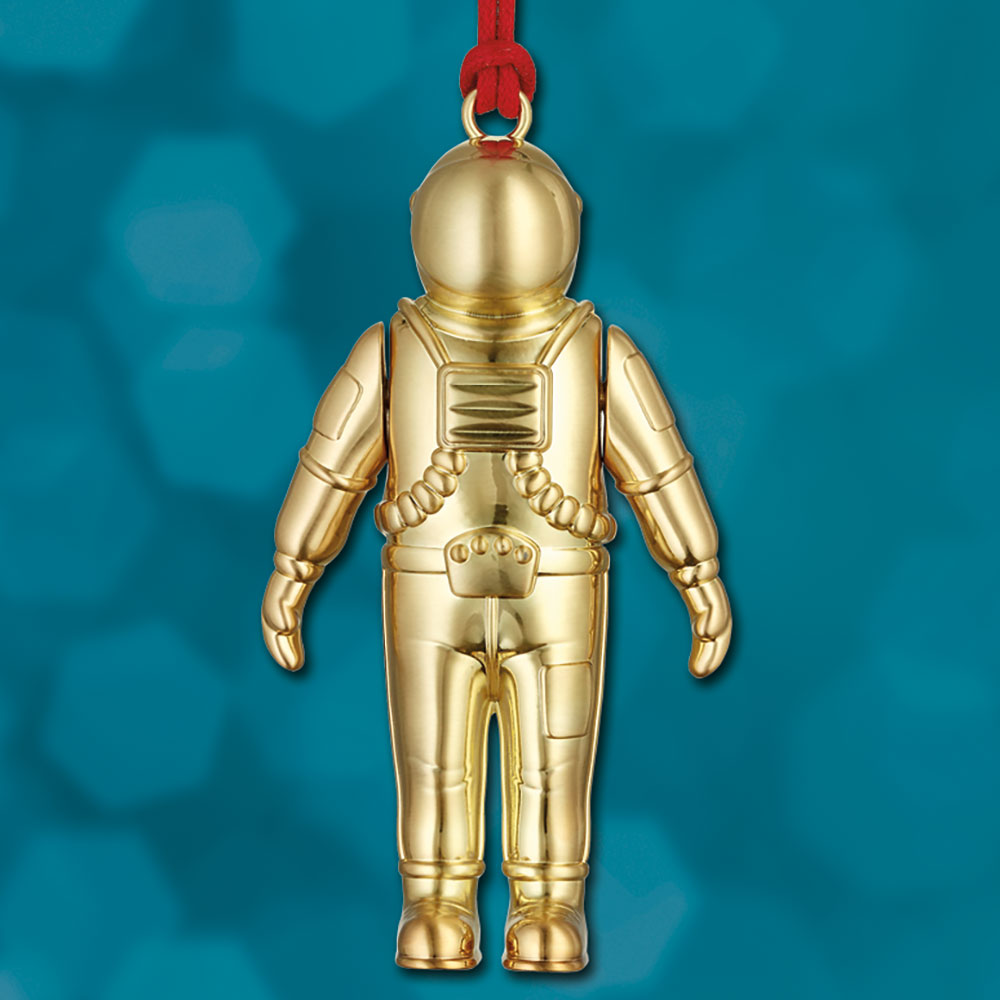 Waterford Golden Spaceman Ornament