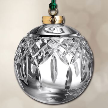 Waterford Lismore Clear Bauble Crystal Ornament