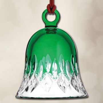 Waterford Lismore Bell Green Crystal Ornament image