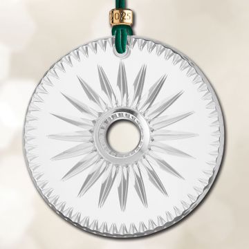2025 Waterford New Year's Celebration Clear Firework Disc Ornament image