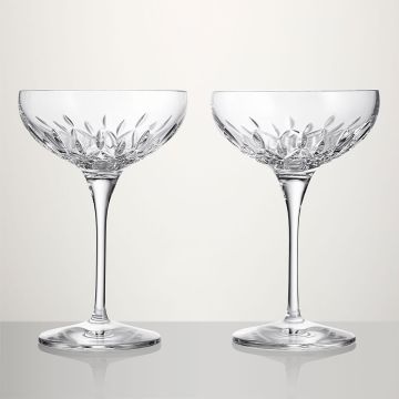 Waterford Lismore Champagne Crystal Saucer Set image
