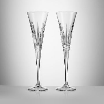 Waterford Lismore Diamond Crystal Toasting Flute Set image