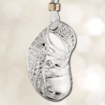2026 Waterford Baby's First Christmas Boot Crystal Ornament image