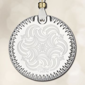 2027 Waterford Times Square Disc Crystal Ornament image