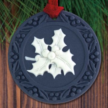 2026 Wedgwood Festive Holly Porcelain Ornament