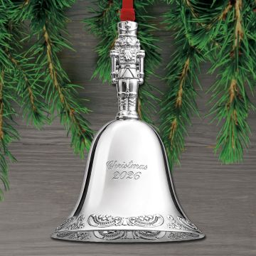 2026 Wallace Grande Baroque Bell 32nd Edition Silverplate Ornament