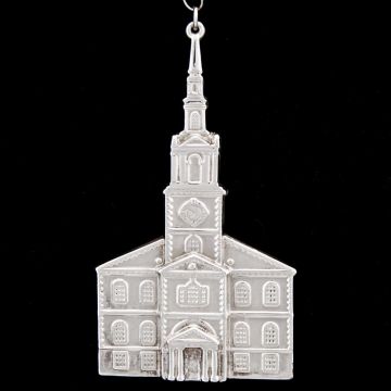 1992 American Heritage New England Sterling Meeting House Ornament image
