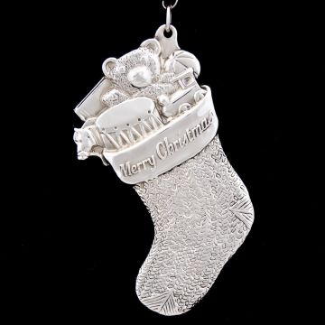 1994 American Heritage Stocking Sterling Ornament