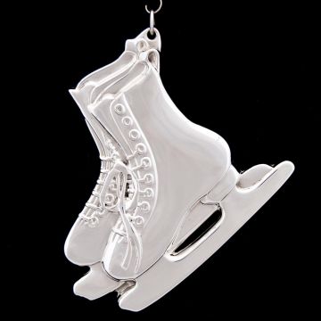 1997 American Heritage New England Sterling Ice Skates Ornament image