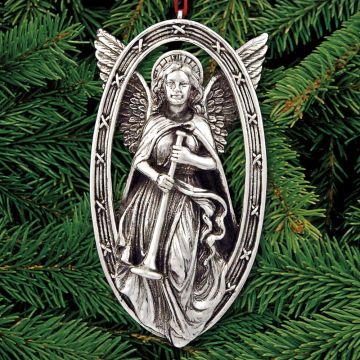 2015 Barrett + Cornwall Trumpeting Angel Sterling Ornament image