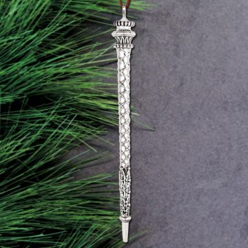 2019 Barrett + Cornwall St. Anton Icicle Sterling Ornament image