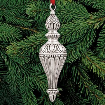 2015 Barrett + Cornwall Classical Finial Drop Sterling Ornament