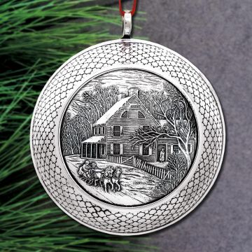 2019 Barrett + Cornwall Winter Afternoon Outing Ball Sterling Ornament image