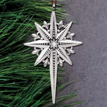 2019 Barrett + Cornwall Star of Wonder Sterling Ornament image