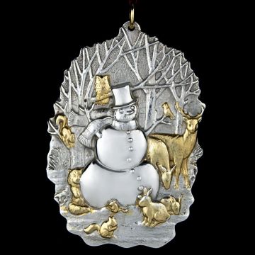 1997 Buccellati Snowman Sterling Ornament