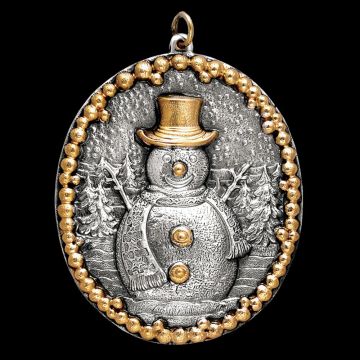 2013 Buccellati Snowman Sterling Ornament image