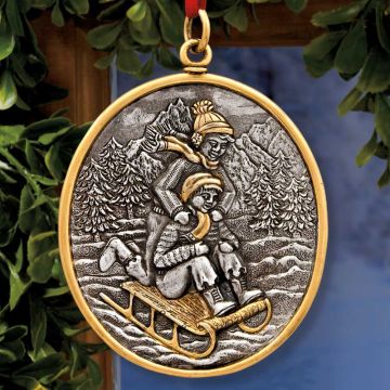 2015 Buccellati Winter Sleigh Ride Annual Sterling Ornament image