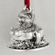 Cat of Mine Kitten in Teacup Sterling Ornament