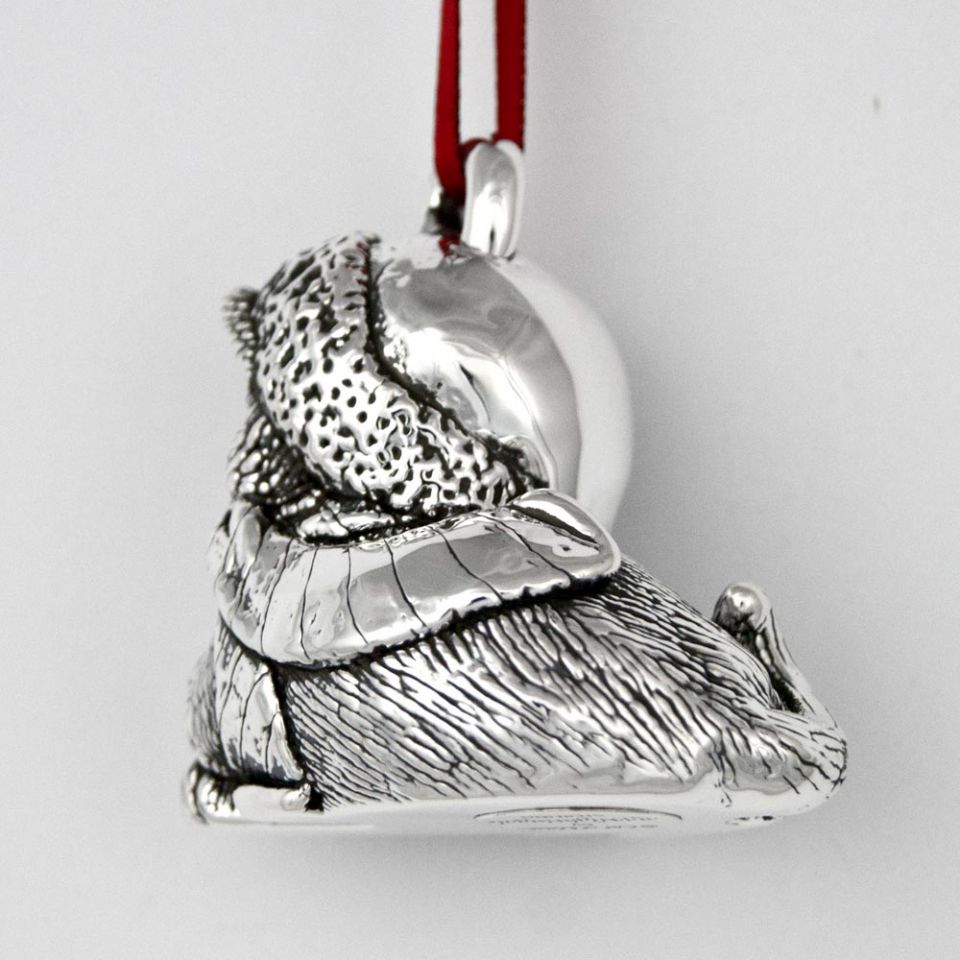Sterling Collectables: Cat of Mine Thinker Kitten Sterling Ornament