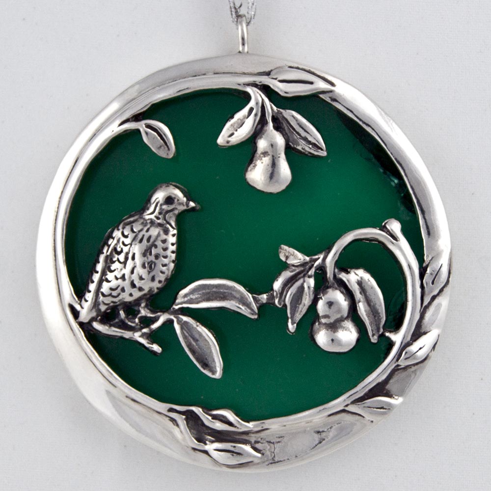 Sterling Collectables 2006 Cavanaugh Partridge in a Pear Tree Glass