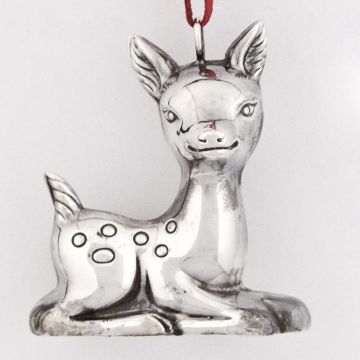 Cazenovia Fawn 3-D Sterling Ornament