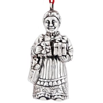 Cazenovia Mrs.Clause 3-D Sterling Ornament image