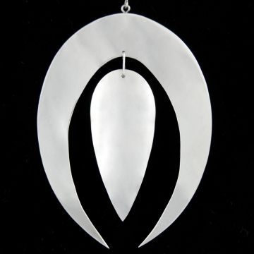 Ray Van Cleve Moon Drop Sterling Ornament