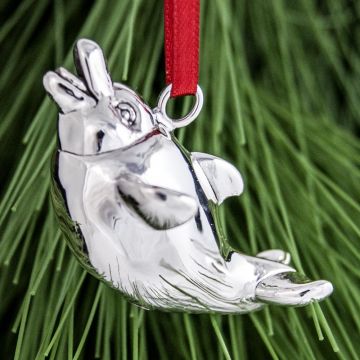 Donna Carter Designs Baby Dolphin Sterling Ornament image