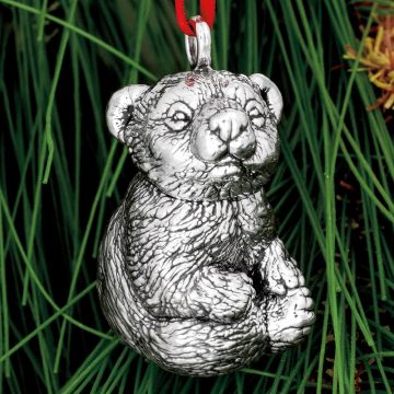 Donna Carter Designs Baby Polar Bear Sterling Ornament image
