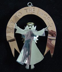 Emilia Castillo Joy to the World Sterling Ornament image